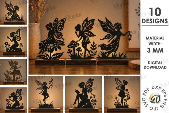 Download 3D Fairy Light Stands Bundle Laser Cut - Premium Resources